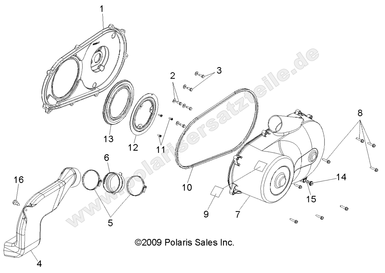 Drive Train, Clutch Cover Drive Train, Clutch Cover