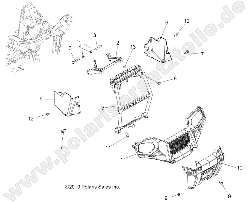 BODY, FRONT BUMPER and MOUNTING