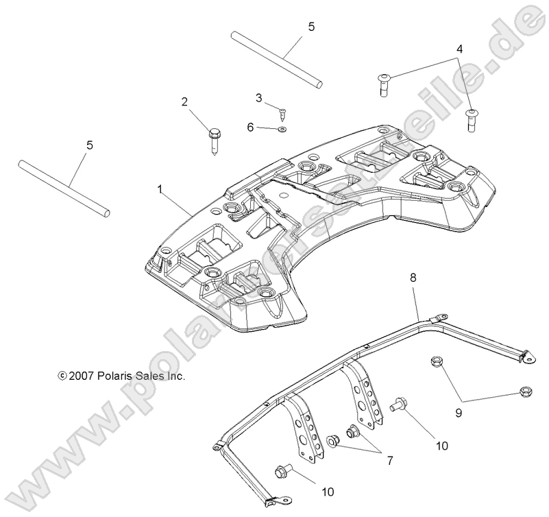 BODY, REAR RACK ASM.