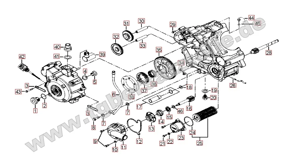 Motorgehäuse rechts