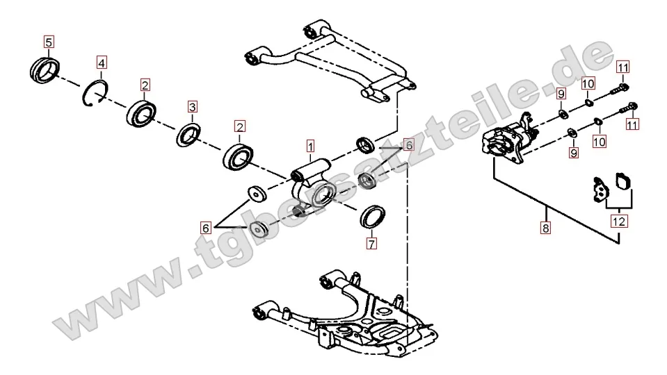 Hinterradachse Hinterradachse