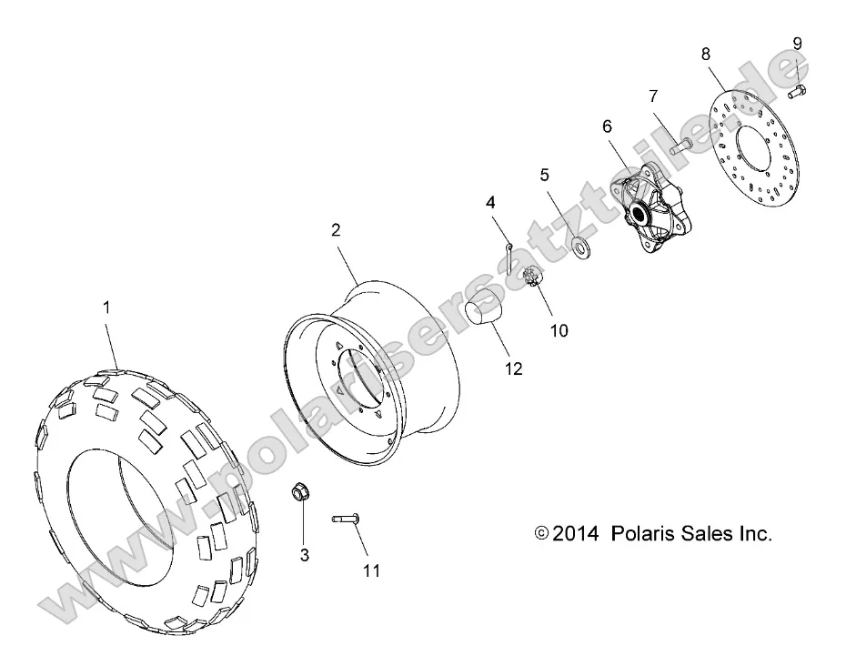 Wheels, Front Tire and Brake Disc Wheels, Front Tire and Brake Disc