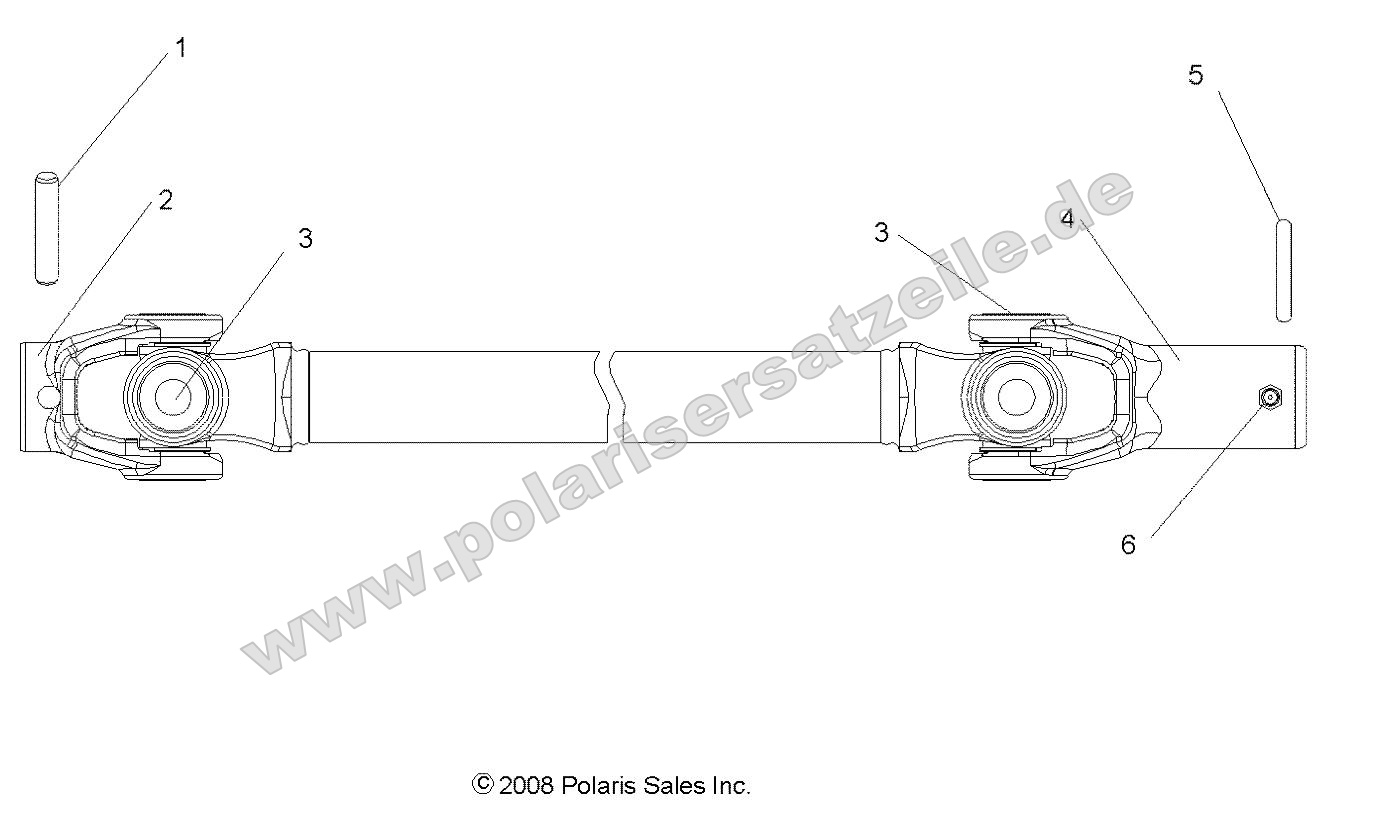 Drive Train, Front Prop Shaft Drive Train, Front Prop Shaft