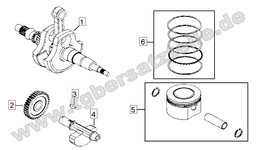 Kurbelwelle - Kolben Kurbelwelle - Kolben