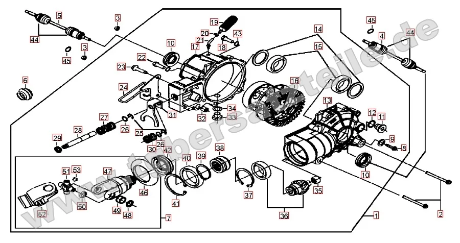 Differenzial vorne Differenzial vorne
