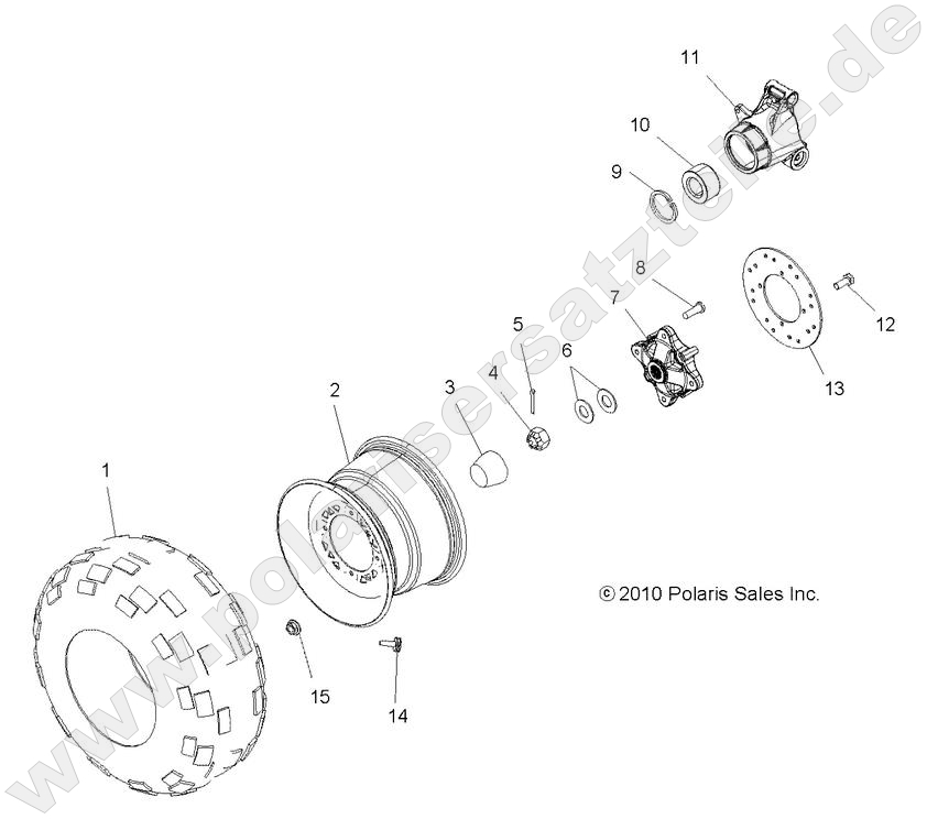WHEELS, REAR TIRE and BRAKE DISC