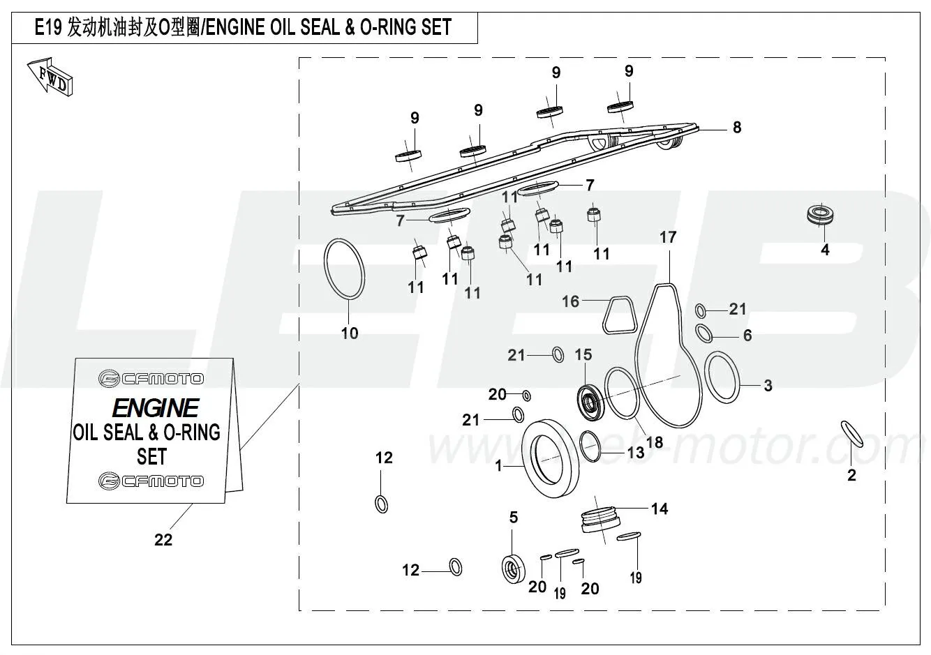 Motor-Wellendichtring & O-Ring Satz Motor-Wellendichtring & O-Ring Satz