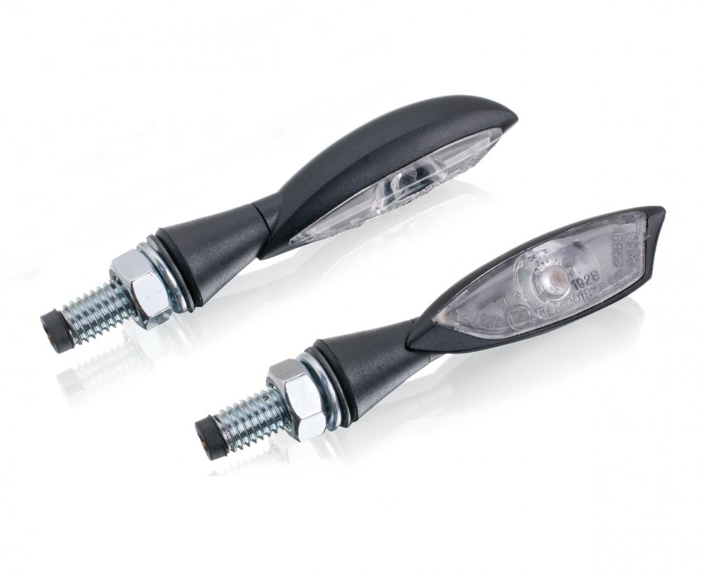 Puig_LED_Blinker_DID_6074N Puig LED Blinker Set DID Power, schwarz, Glas klar, ABE, 63x15 mm