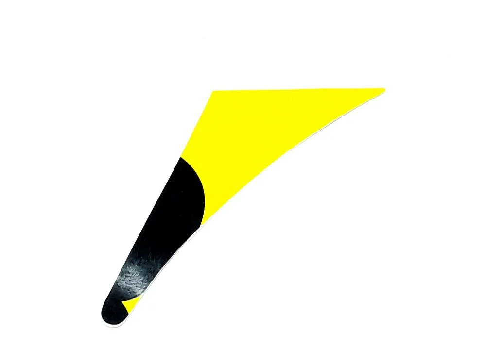 TGB Aufkleber Frontverkl.re.schwarz-matt / gelb - 536913SY