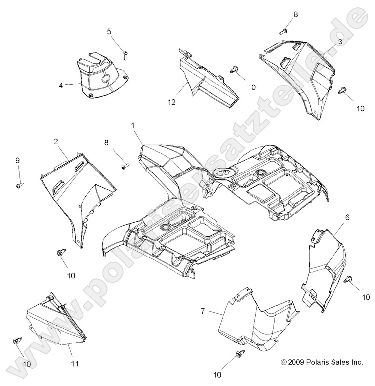 BODY, FRONT CAB BODY, FRONT CAB