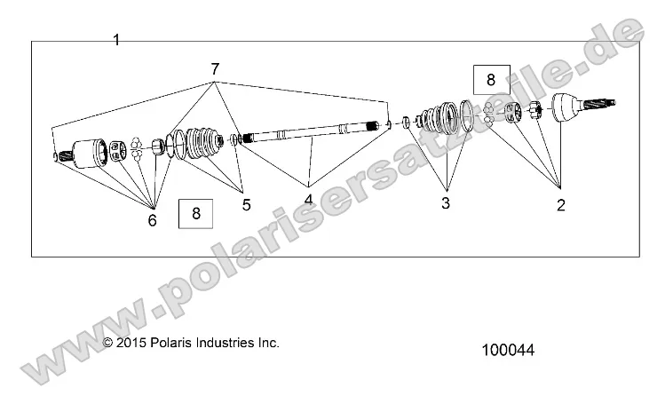 Drive Train, Front Half Shaft Drive Train, Front Half Shaft