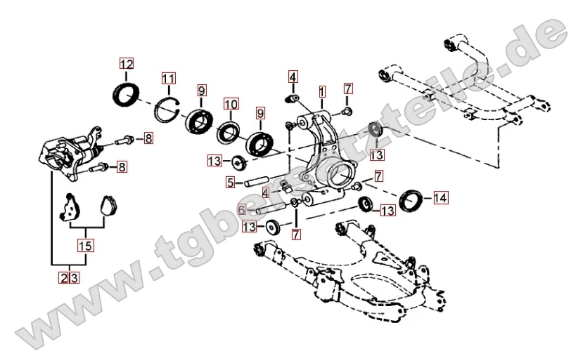 Hinterradachse Hinterradachse