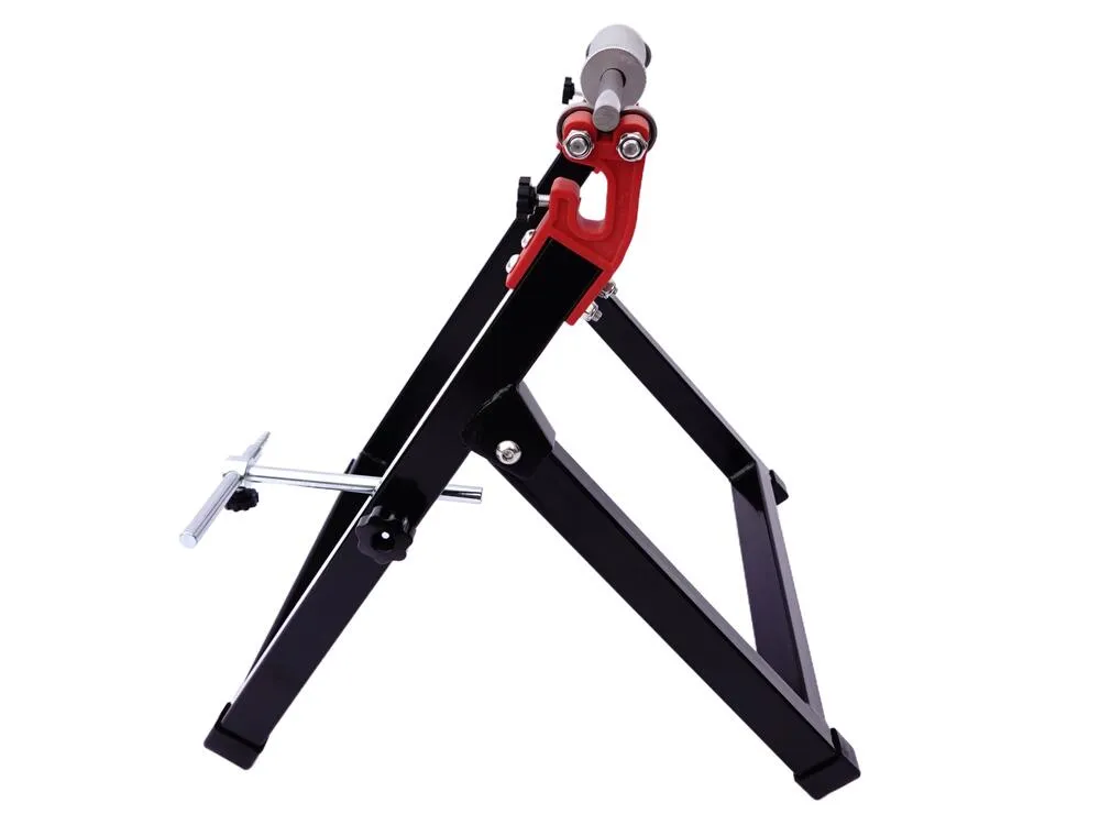 TMP-Motorrad-Auswuchtgeraet-Wuchtbock-klappbar-schwarz-rot-2 TMP Motorrad Felgen Auswuchtgerät / Wuchtbock klappbar - schwarz-rot