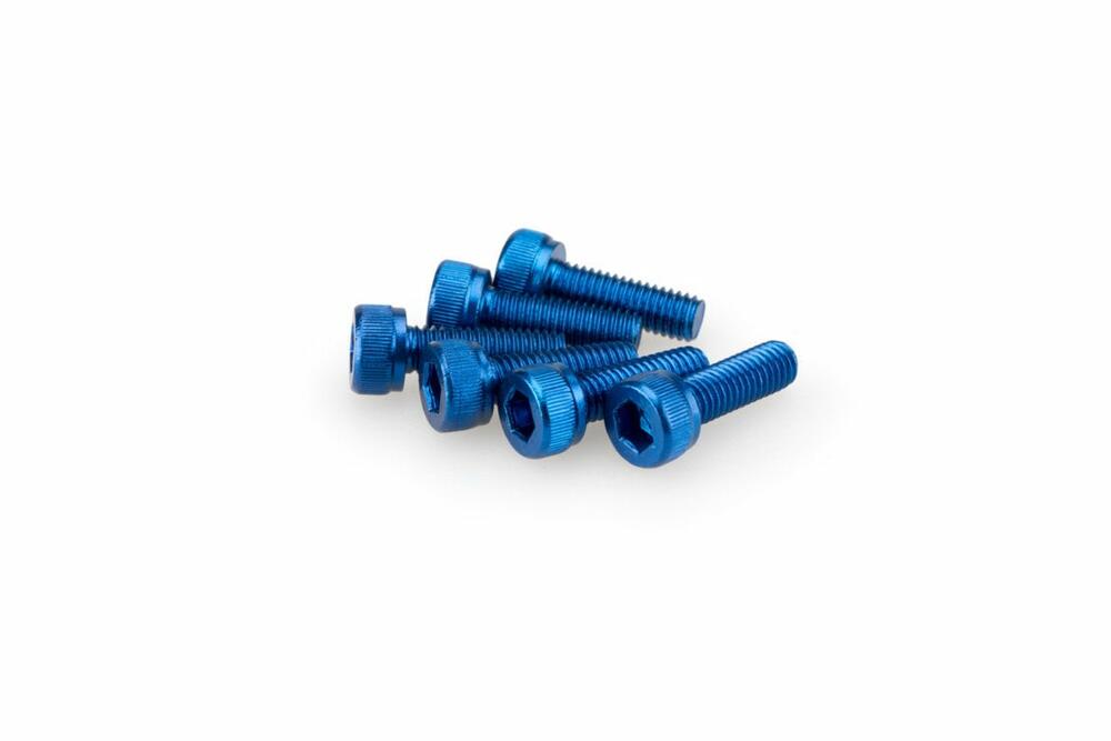 PUIG INBUS-SCHRAUBEN-KIT M5X15MM BLAU - 0146A