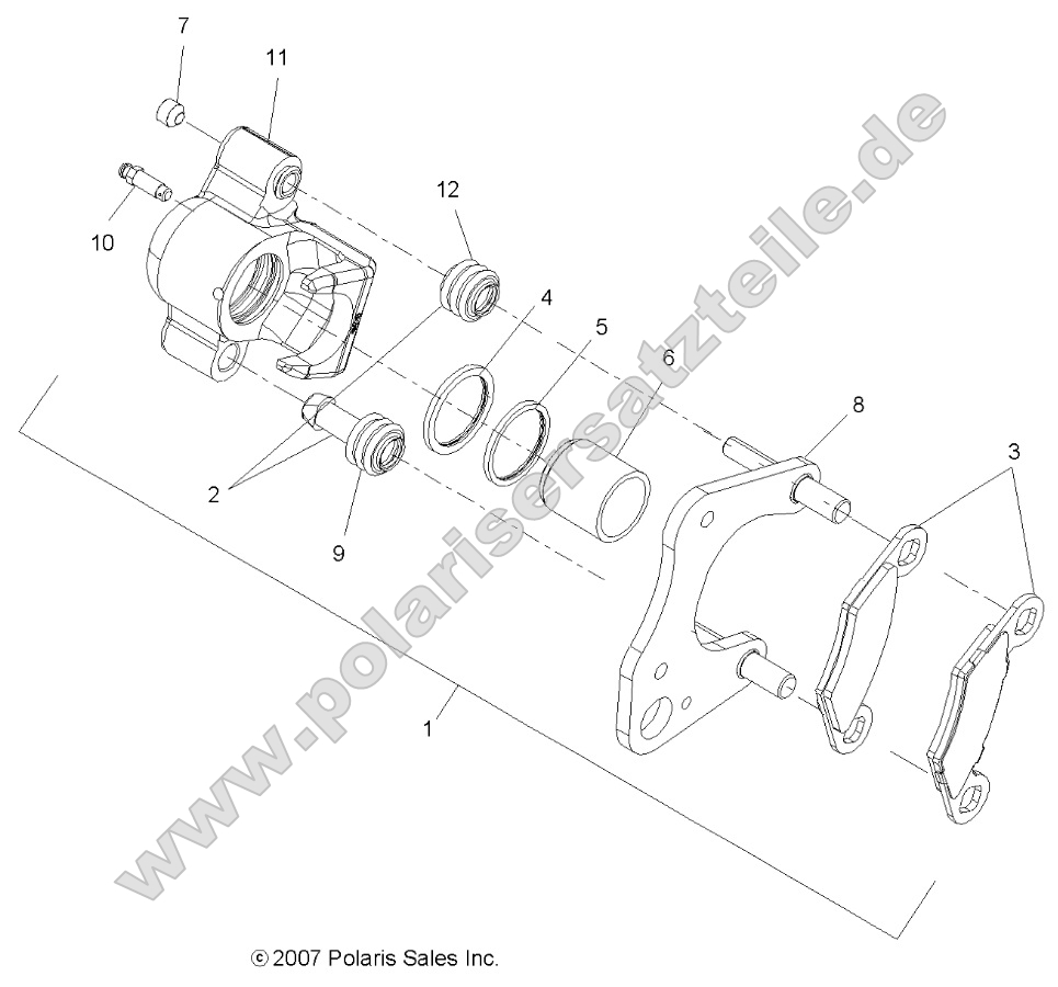 Brakes, Brake Caliper, Front Brakes, Brake Caliper, Front
