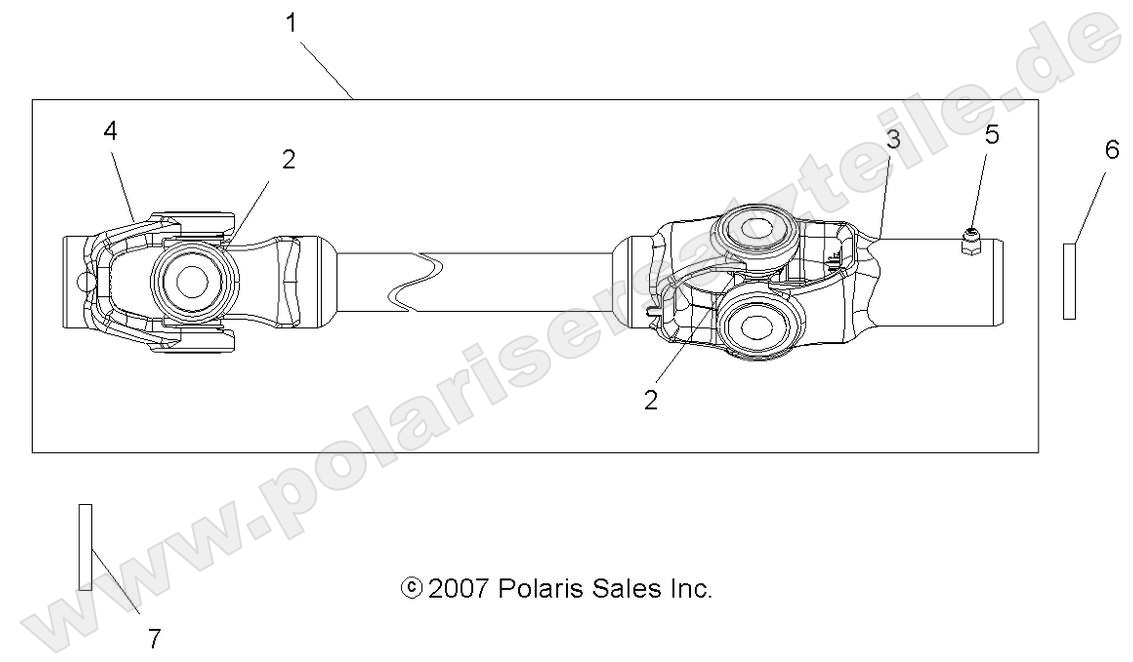 DRIVE TRAIN, FRONT PROP SHAFT