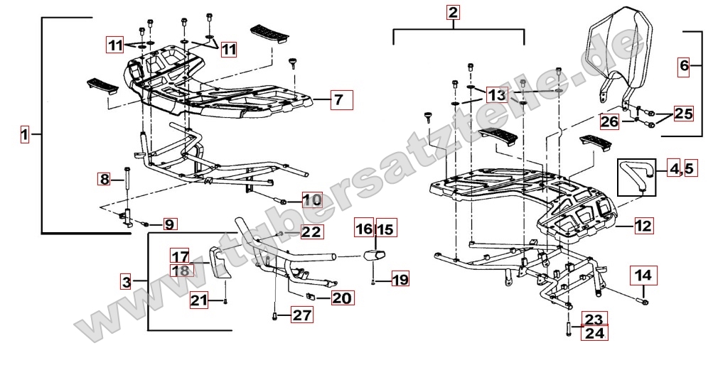 Gepäckträger Plastik Gepäckträger Plastik