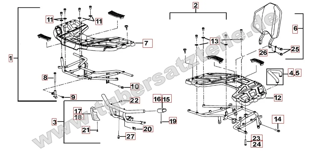 Gepäckträger Plastik