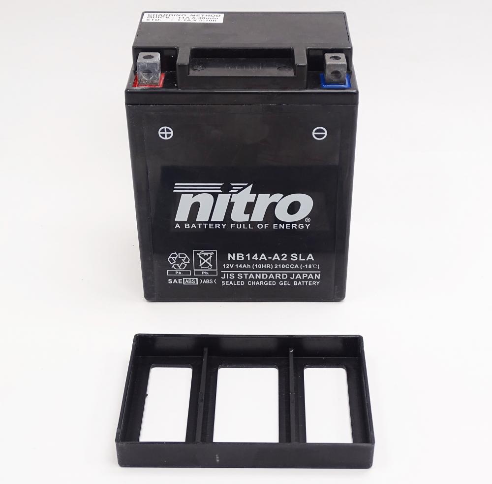 Nitro_NB14A_A2__YB14A_A2_SLA_GEL_AGM_Batterie_12V_14AH_3 Nitro NB14A-A2 / YB14A-A2 SLA GEL AGM Batterie 12V 14AH - Einbaufertig (YTX14AH-BS)