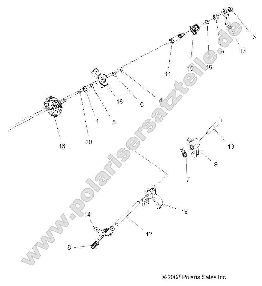 Drive Train, Main Gearcase Shift Forks Drive Train, Main Gearcase Shift Forks