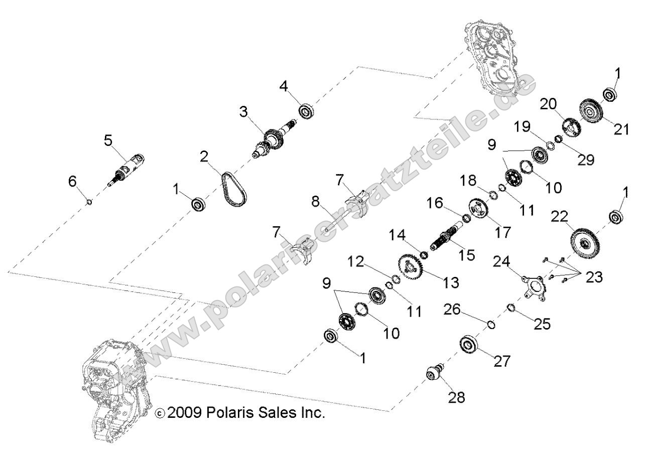 Drive Train, Main Gearcase Internal