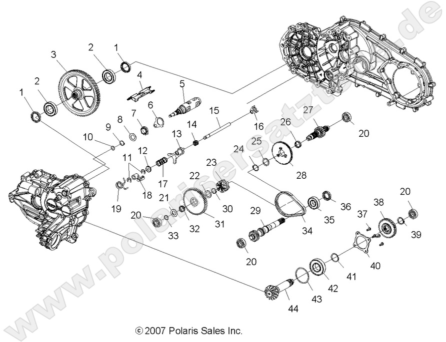DRIVE TRAIN, MAIN GEARCASE INTERNALS DRIVE TRAIN, MAIN GEARCASE INTERNALS