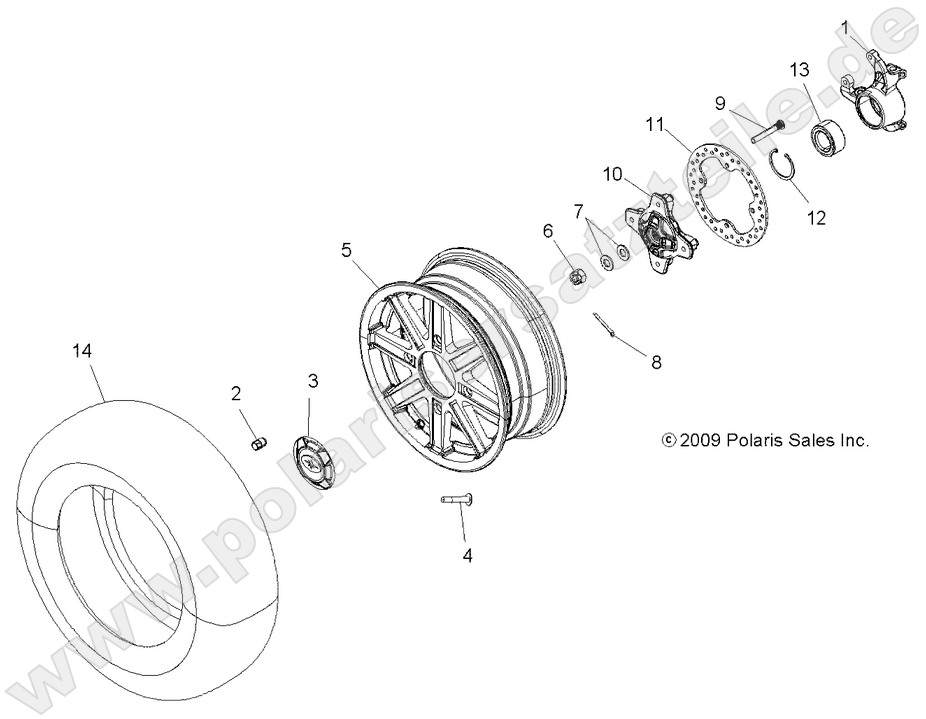 WHEELS, FRONT and HUB
