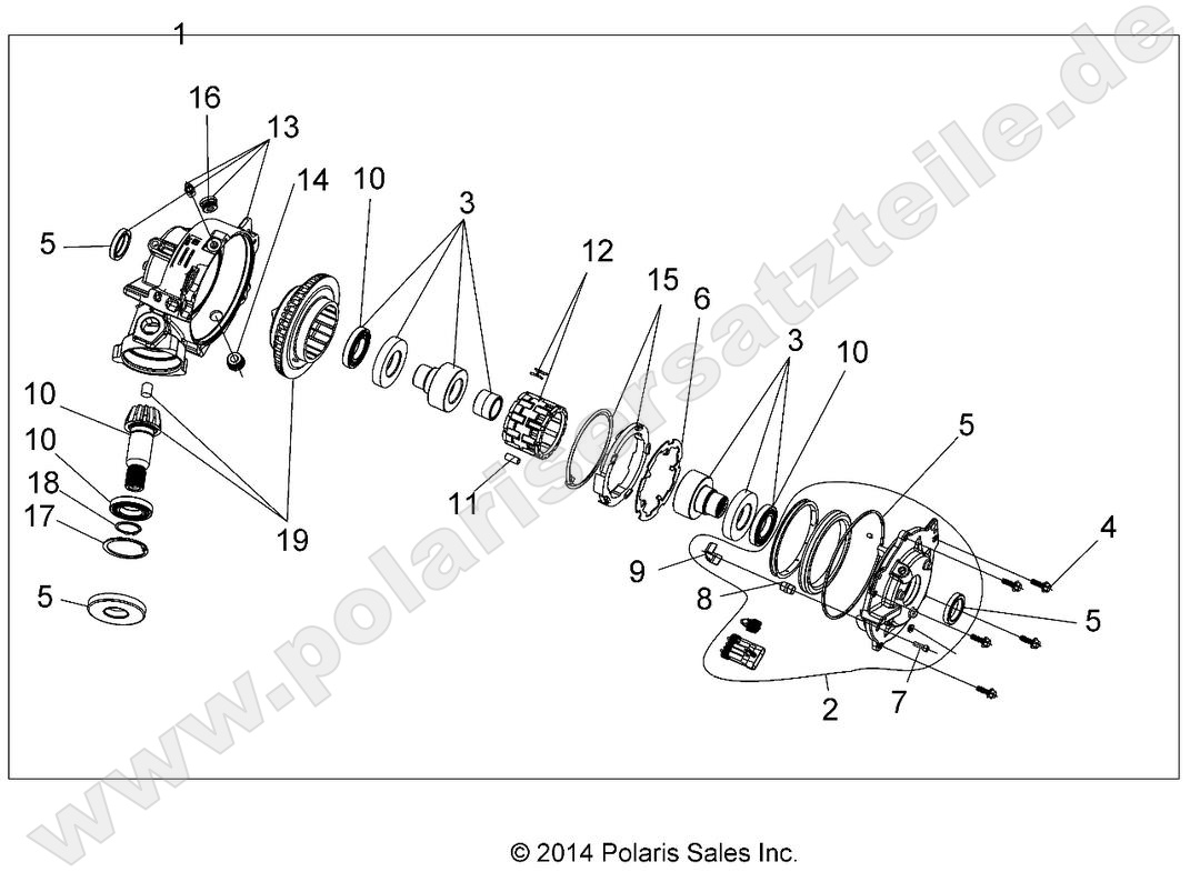DRIVE TRAIN, FRONT GEARCASE DRIVE TRAIN, FRONT GEARCASE