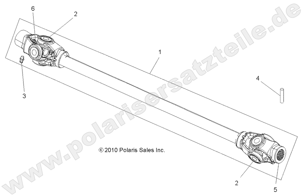 DRIVE TRAIN, PROP SHAFT, FRONT