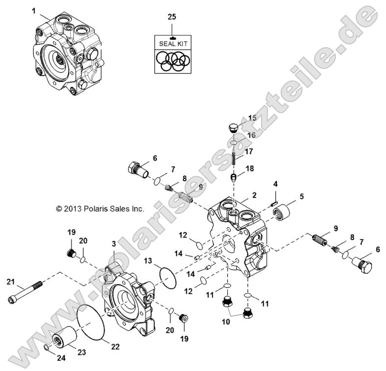 Hydraulics, Pump, Valve Housing