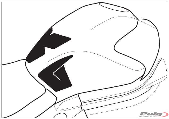 defaultU8oGdl521hQyO PUIG TANK PAD + SEITENTEILE KAWASAKI ER-6N 12-17' CARB - 9132C