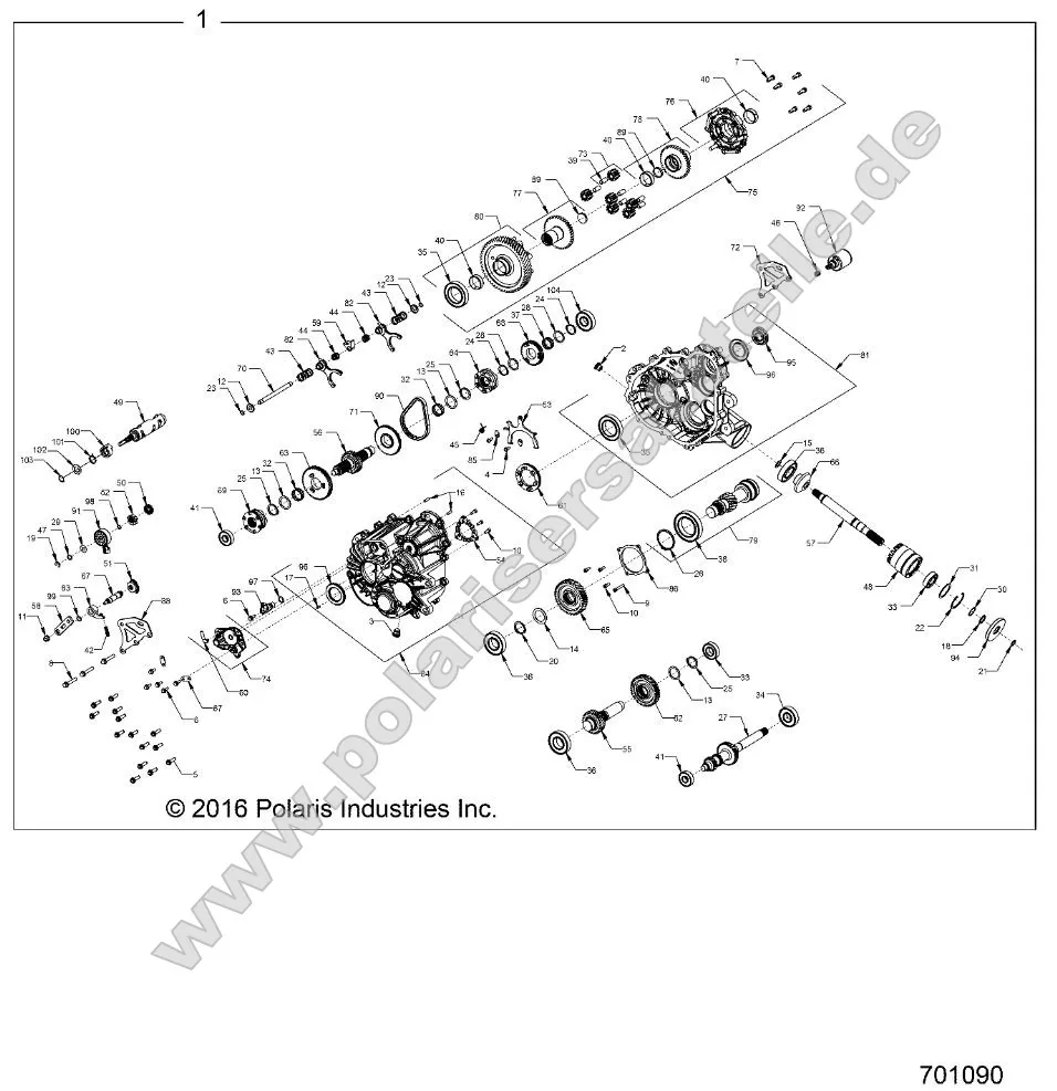 Drive Train, Main Gearcase Internals Drive Train, Main Gearcase Internals