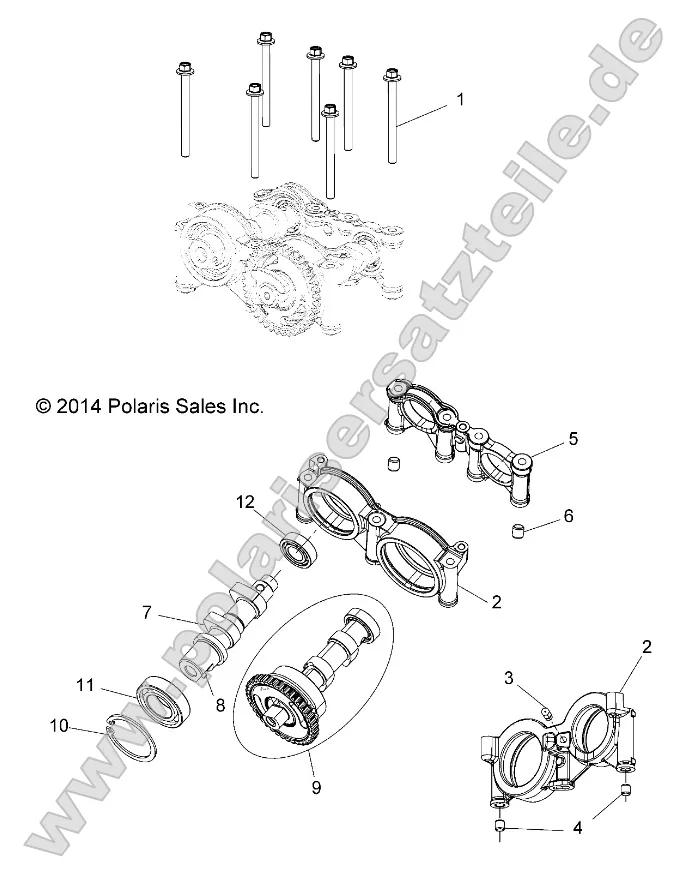 Engine, Cams and Bearing Housing Engine, Cams and Bearing Housing