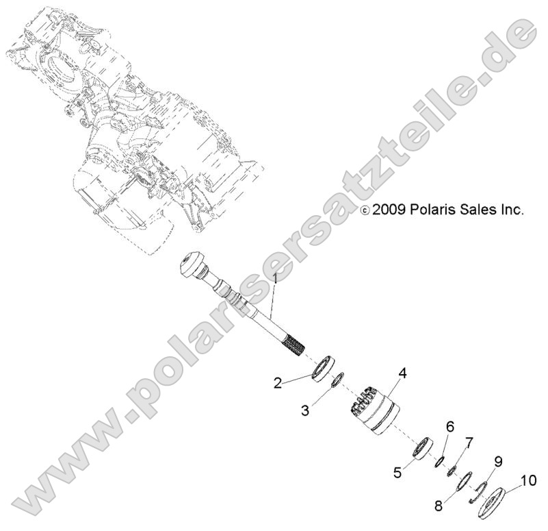 Drive Train, Main Gearcase Output Shaft