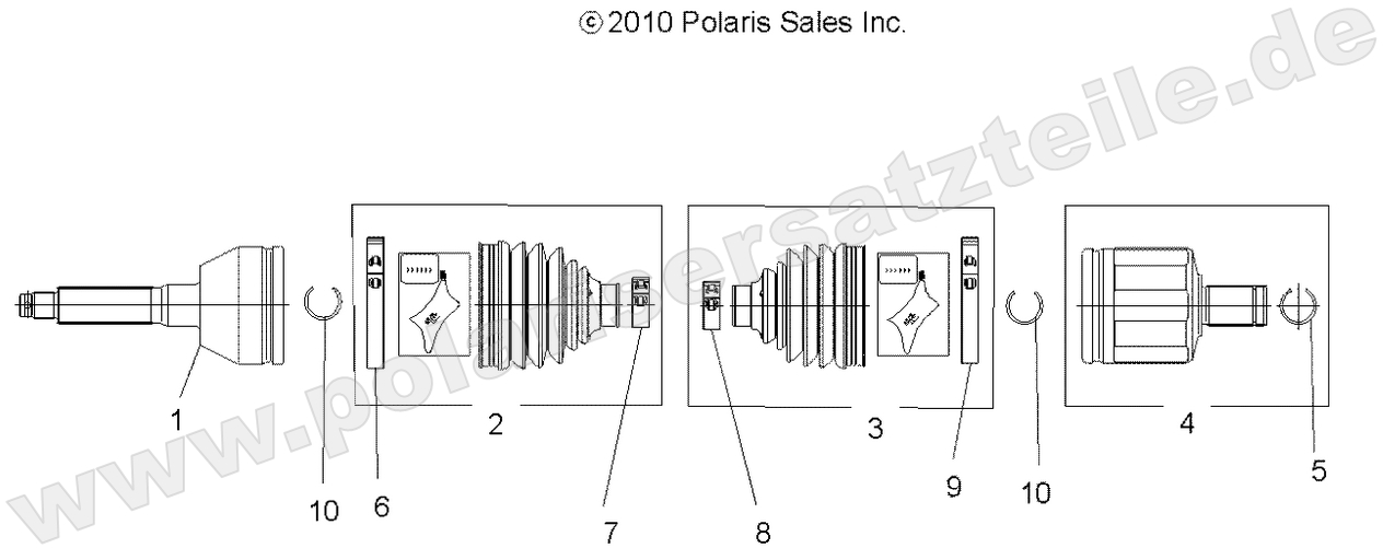 DRIVE TRAIN, FRONT DRIVE SHAFT