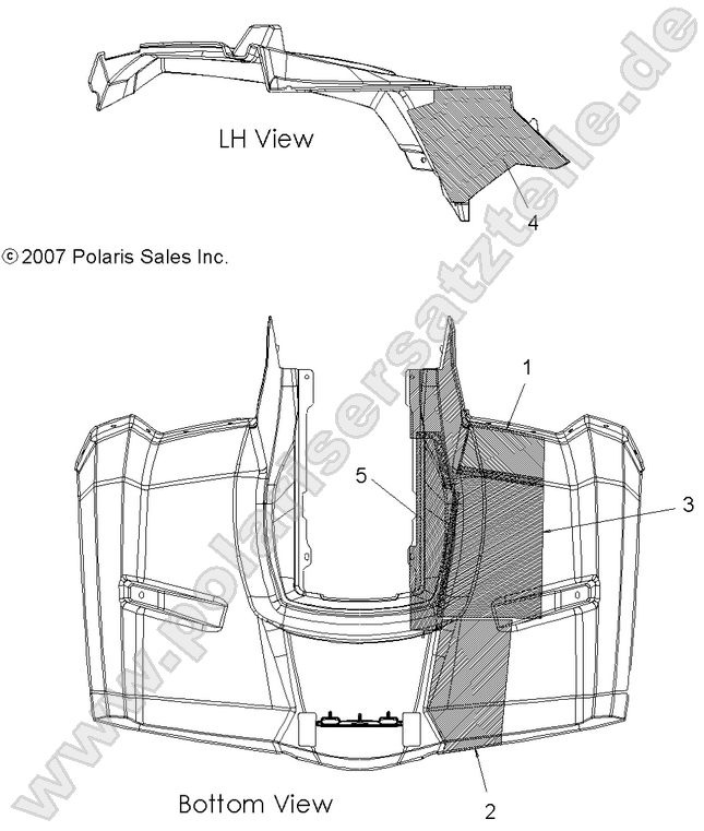 BODY, REAR CAB FOIL BODY, REAR CAB FOIL