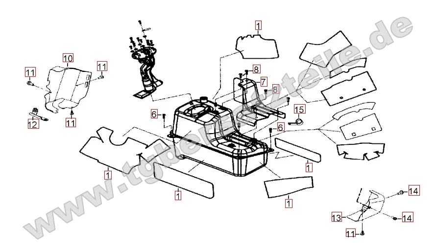 Hitzeschutz für Benzintank