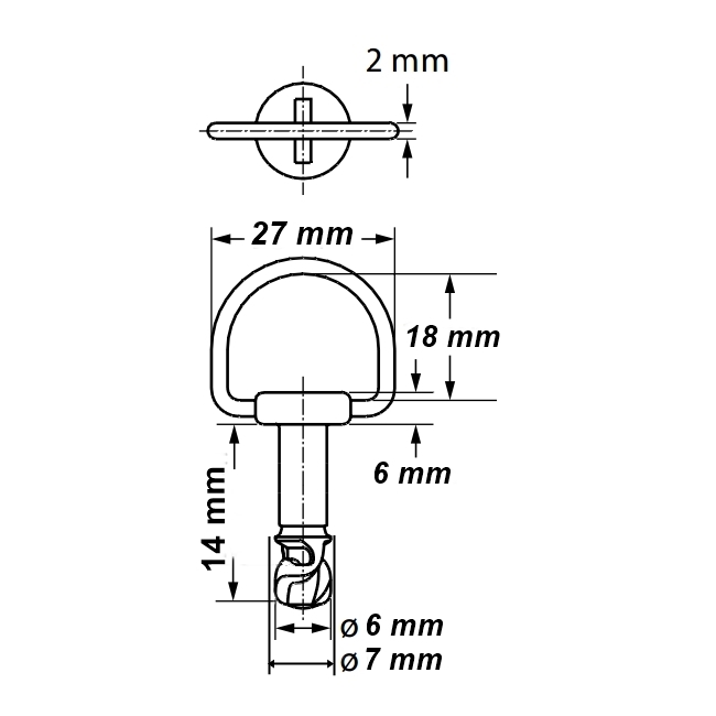 TMP Racing Verkleidung Bügel Schnellverschluss Set silber - 14 mm