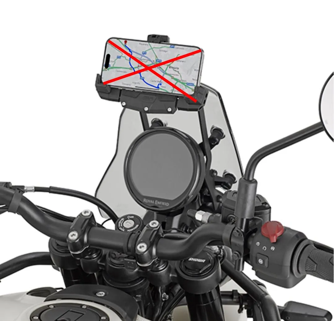 Givi Querstange für Smartphone & Navihalterung am Windschild - Royal Enfield Himalayan 450 2024-