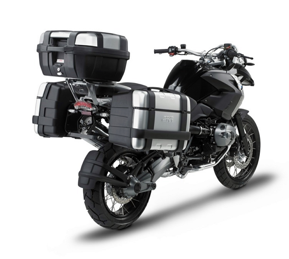 Givi Monokey Topcase Trekker TRK52N mit Alublende - 52 Liter - schwarz