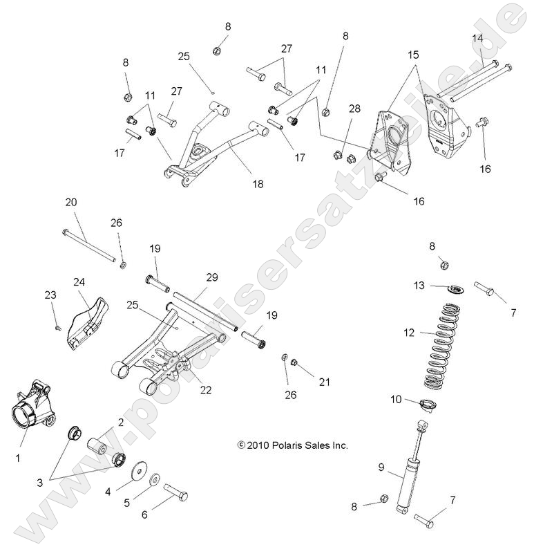 SUSPENSION, REAR SUSPENSION, REAR