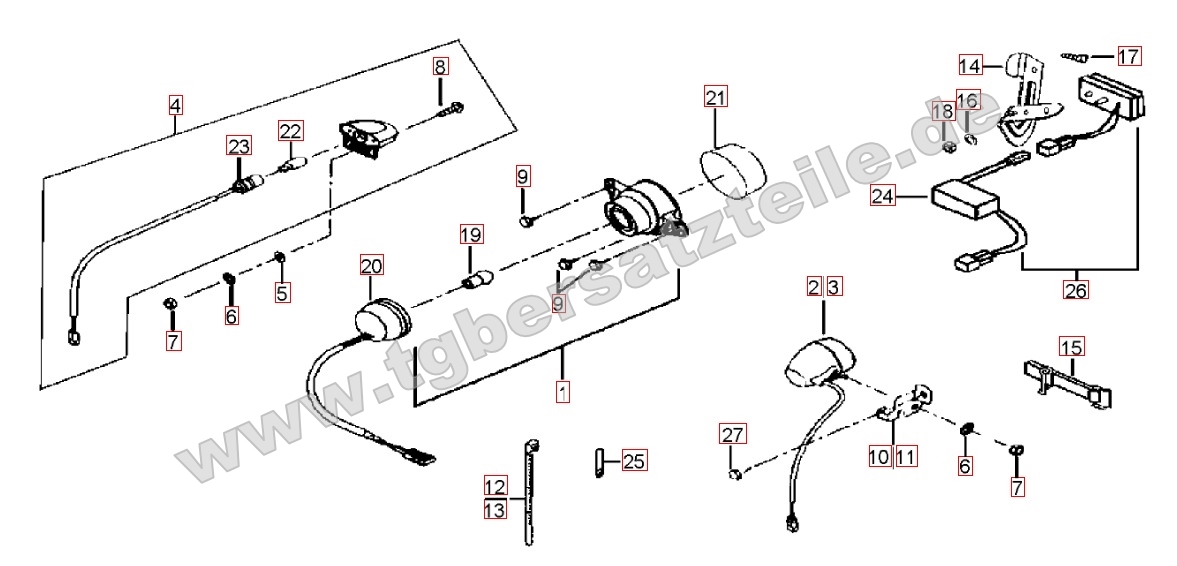 Rücklicht - Blinker hinten