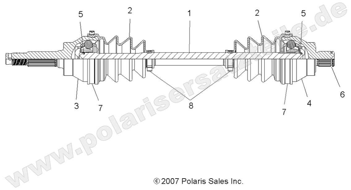 DRIVE TRAIN, FRONT DRIVE SHAFT