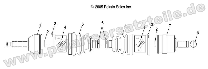 Drive Shaft, Rear, LH, RH