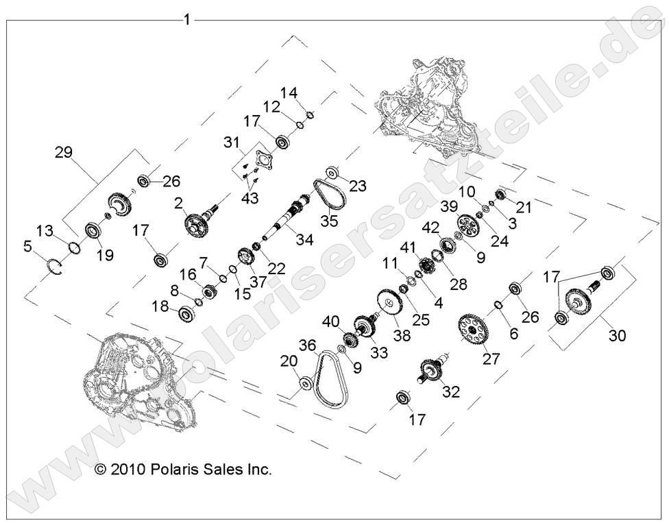 DRIVE TRAIN, MAIN GEARCASE INTERNALS
