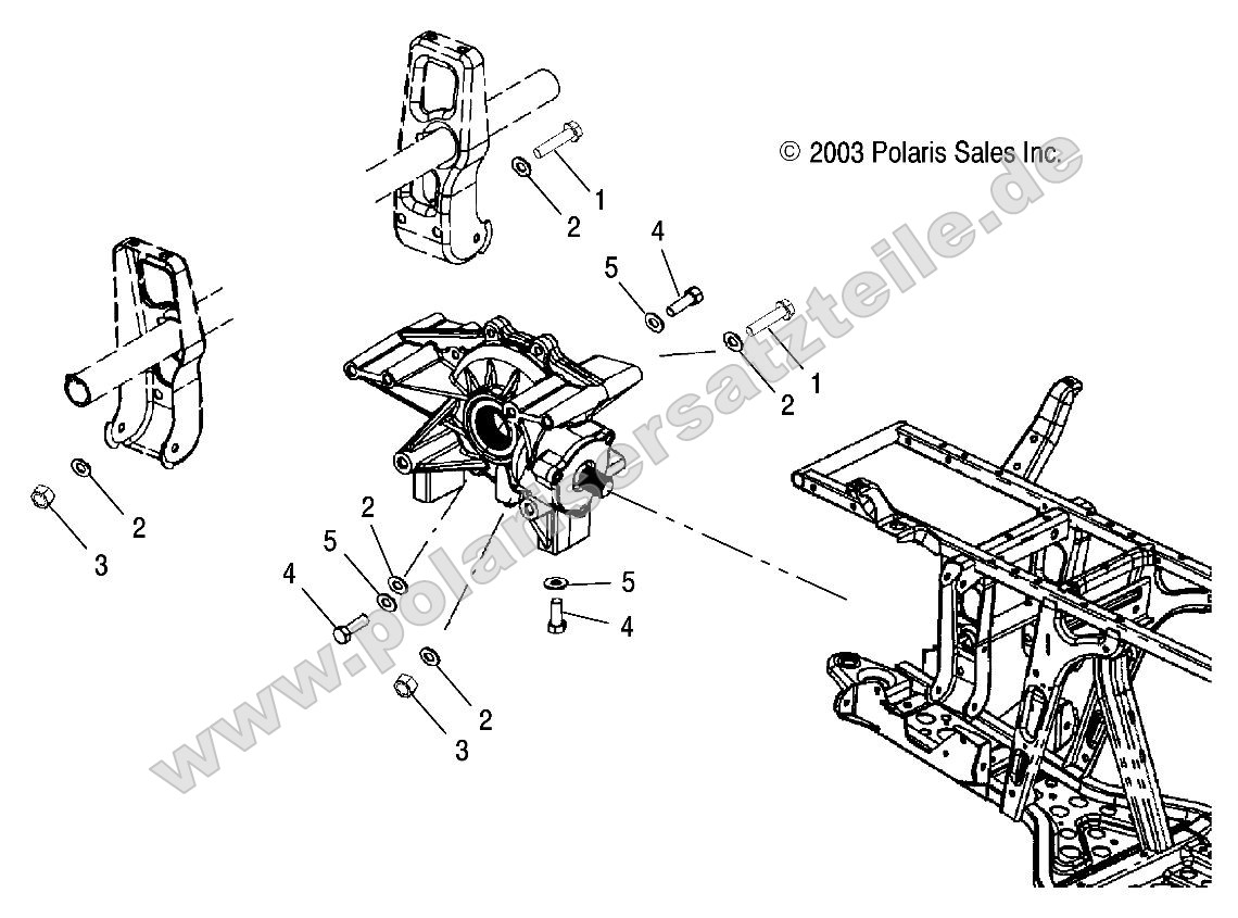 Rear Gearcase Mounting Rear Gearcase Mounting