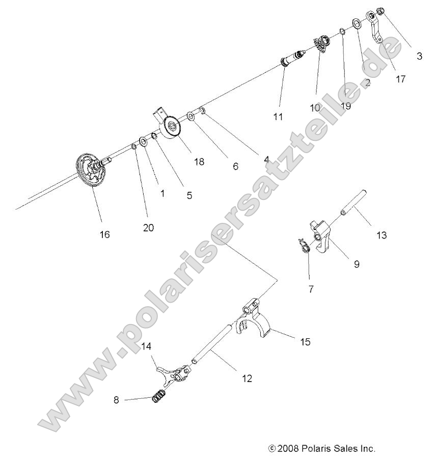 Drive Train, Main Gearcase Shift Forks Drive Train, Main Gearcase Shift Forks