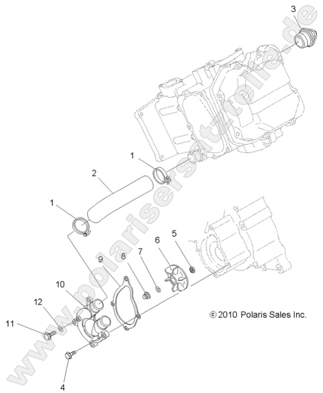 ENGINE, WATER PUMP ENGINE, WATER PUMP