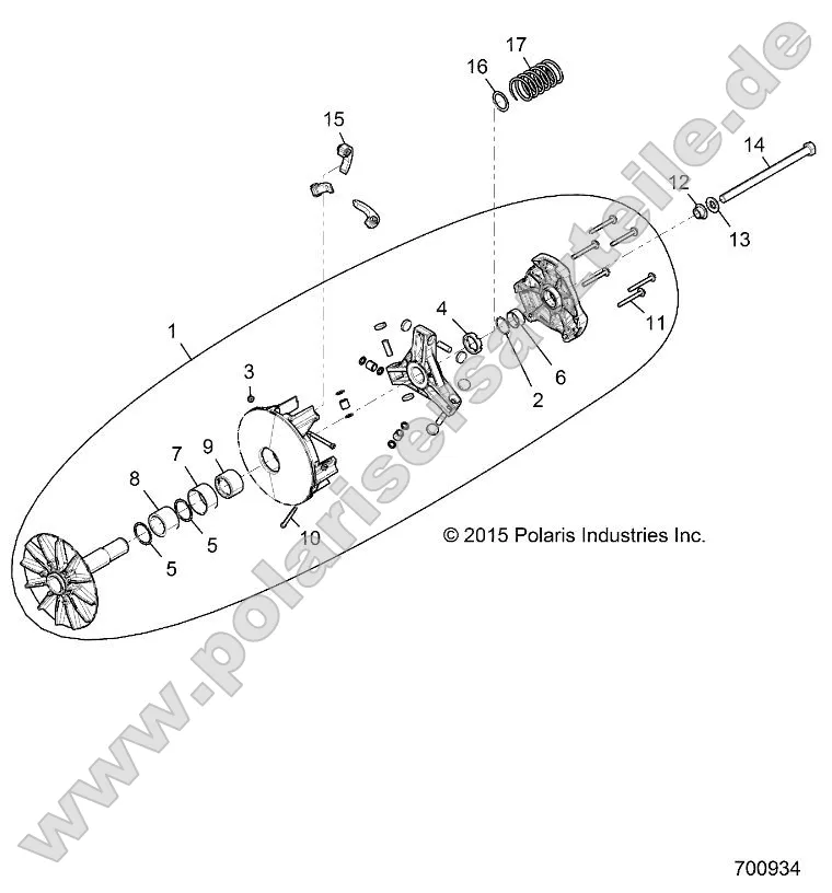 Drive Train, Primary Clutch Drive Train, Primary Clutch