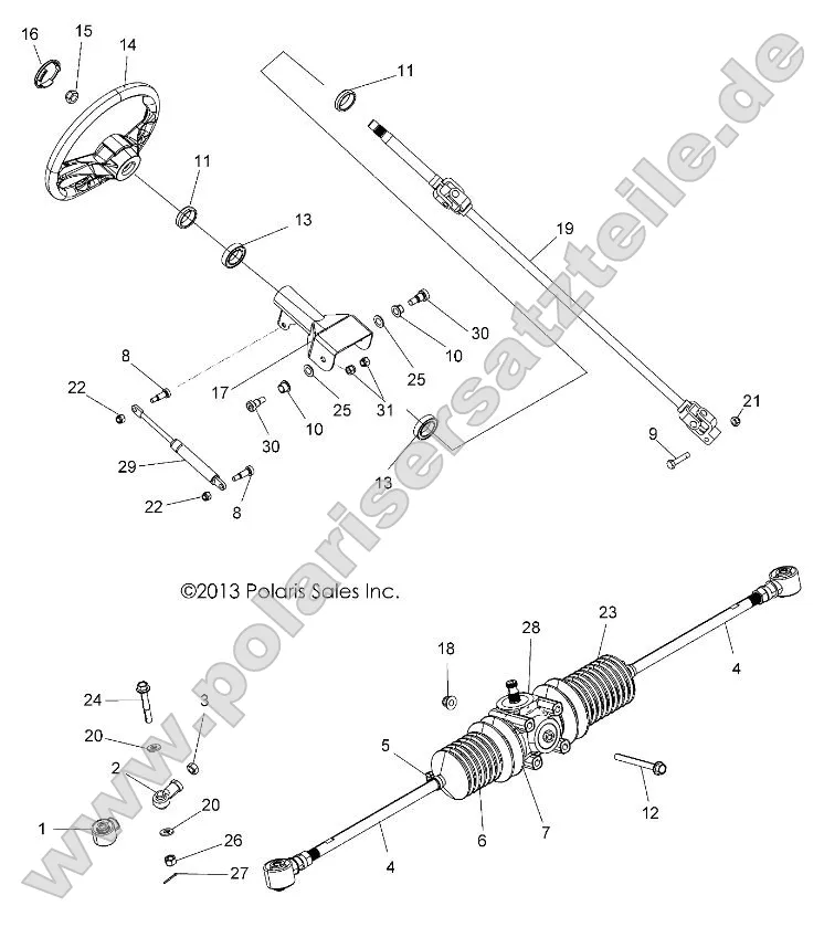 Steering, Steering Asm. (49ATVSTEERING14SP325) Steering, Steering Asm. (49ATVSTEERING14SP325)